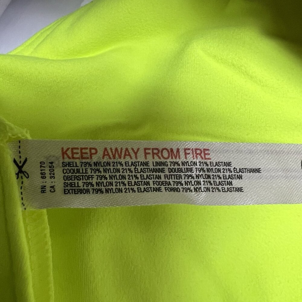 NWT $68 Free People X Hatch Maternity Square Neck Bra Size Medium Neon Yellow - Picture 13 of 15